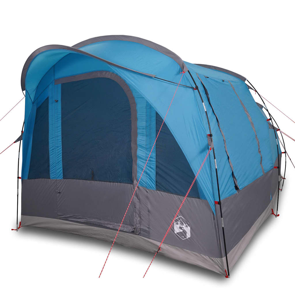 vidaXL Camping Tent Tunnel 3-Person Blue Waterproof