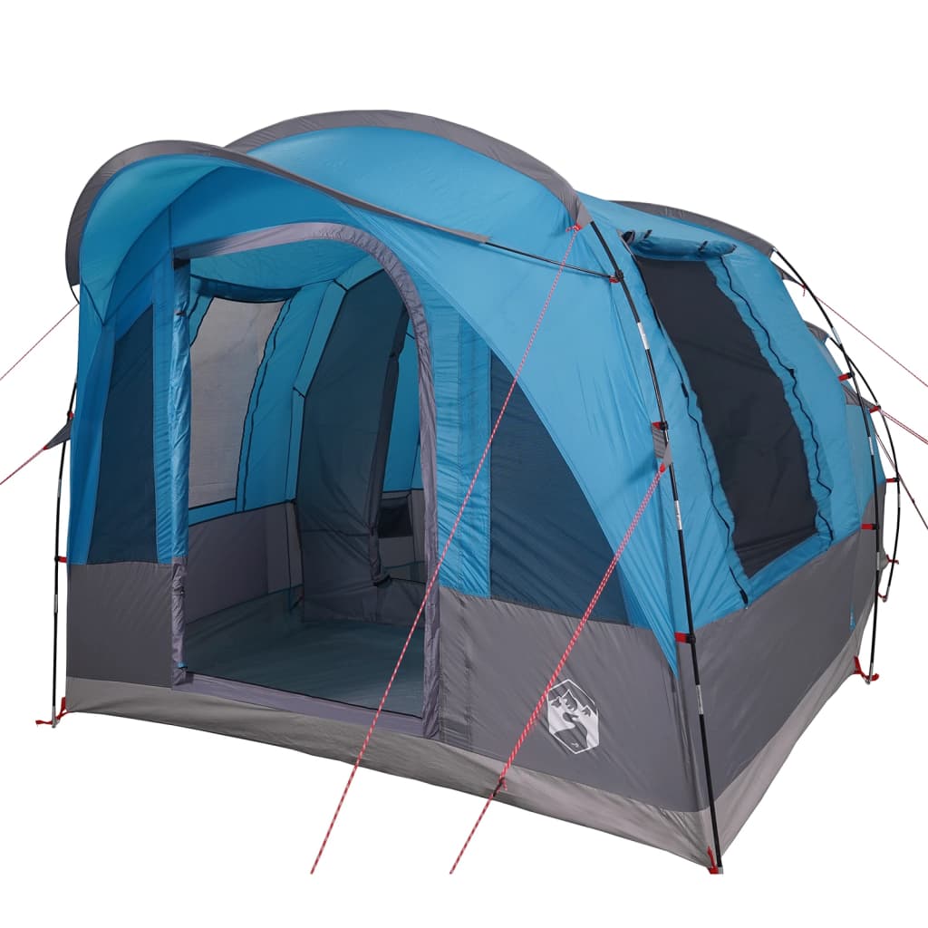 vidaXL Camping Tent Tunnel 3-Person Blue Waterproof