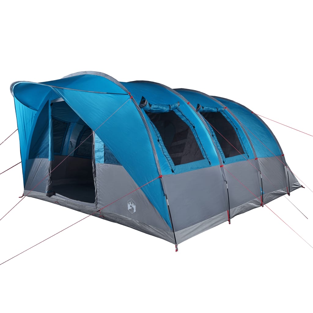 vidaXL Family Tent Tunnel 7-Person Blue Waterproof