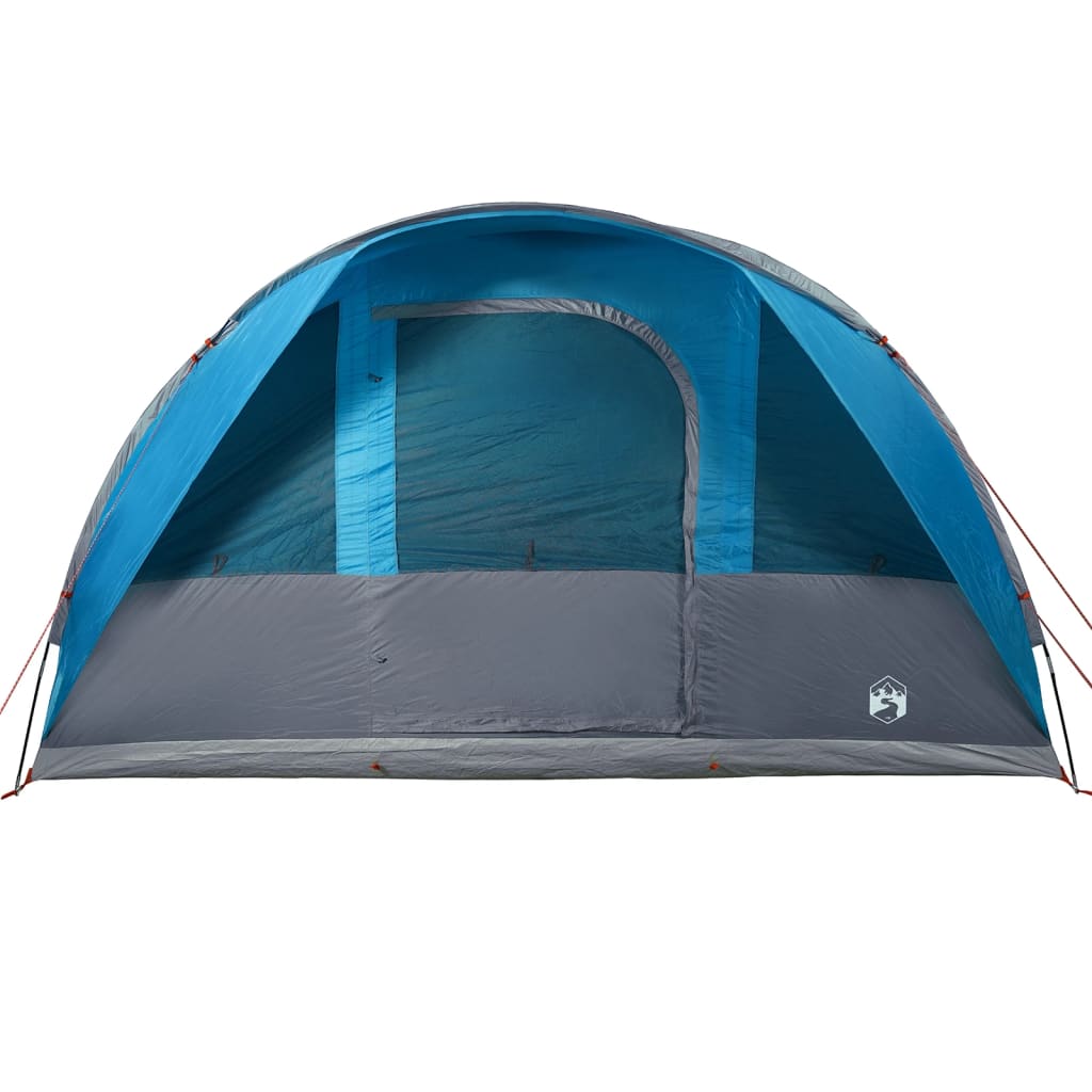 vidaXL Family Tent Tunnel 7-Person Blue Waterproof