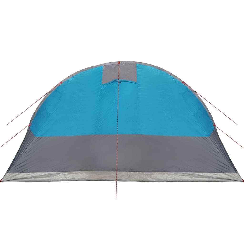 vidaXL Family Tent Tunnel 7-Person Blue Waterproof