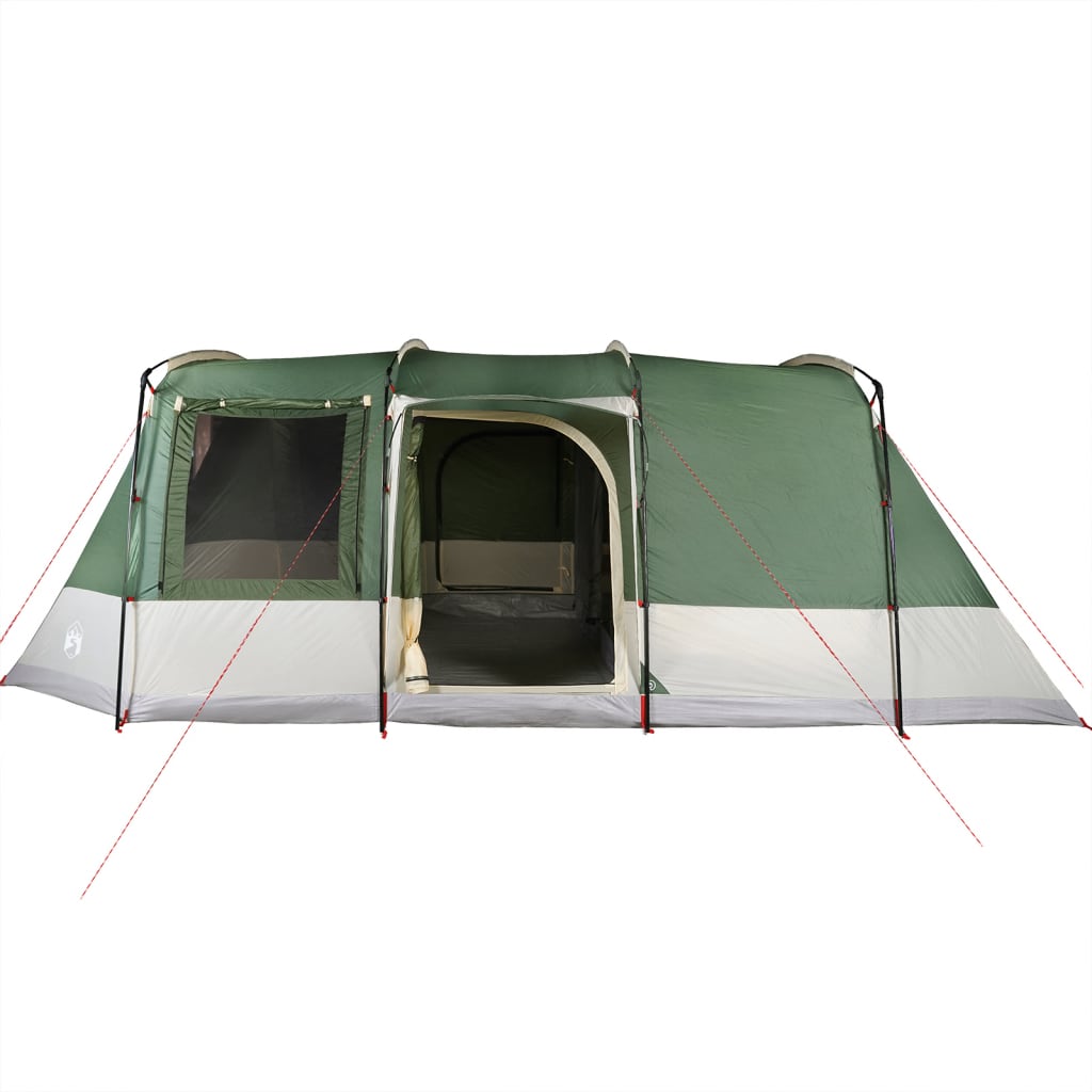 vidaXL Camping Tent Tunnel 4-Person Green Waterproof