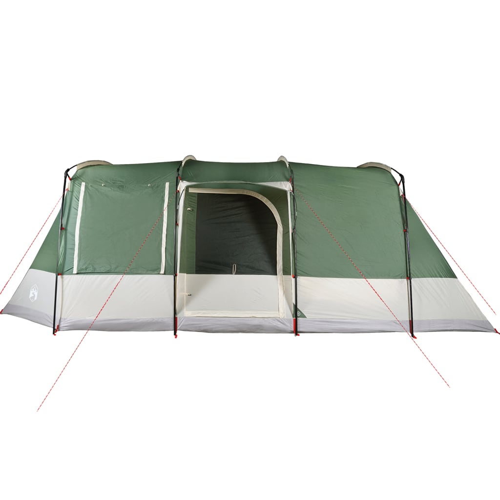 vidaXL Camping Tent Tunnel 4-Person Green Waterproof