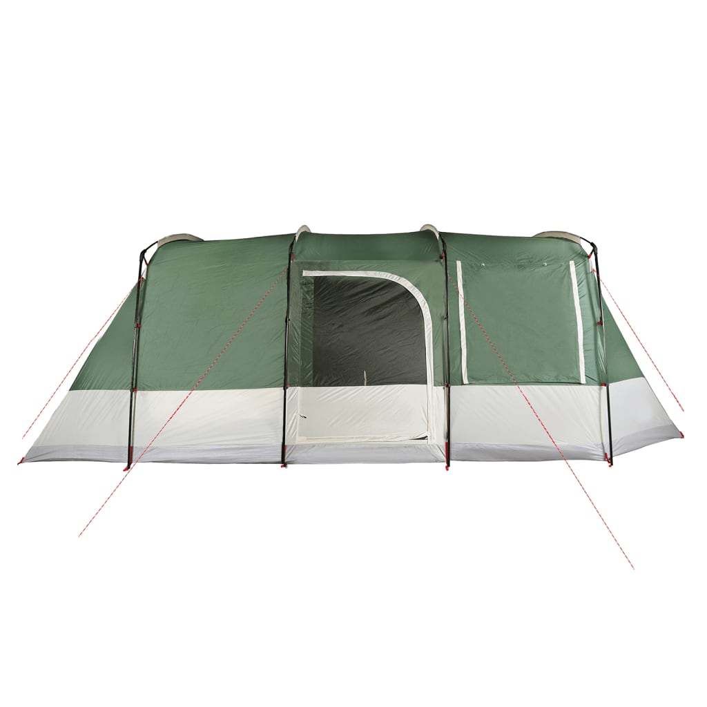 vidaXL Camping Tent Tunnel 4-Person Green Waterproof