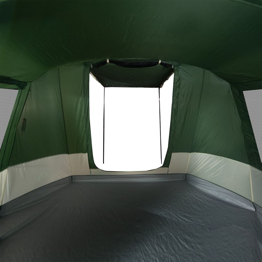 vidaXL Camping Tent Tunnel 4-Person Green Waterproof