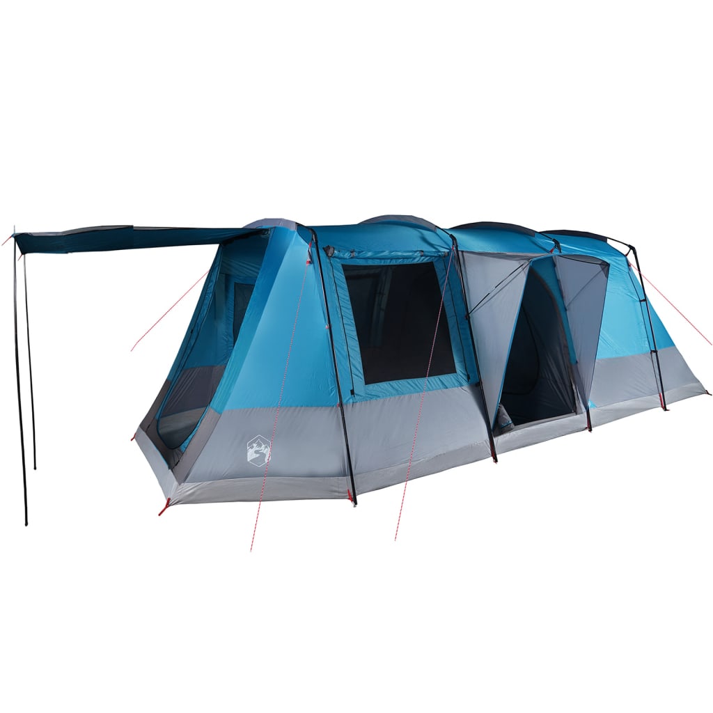 vidaXL Camping Tent Tunnel 4-Person Blue Waterproof