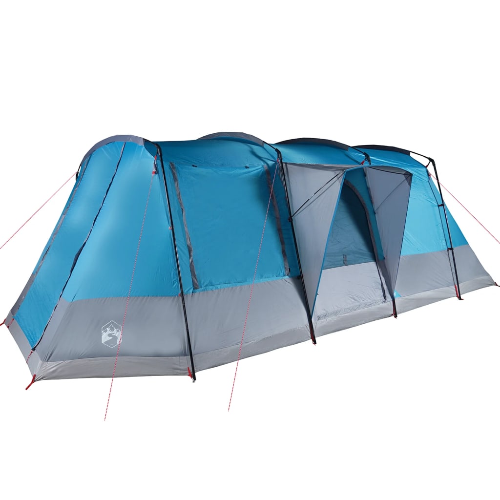 vidaXL Camping Tent Tunnel 4-Person Blue Waterproof