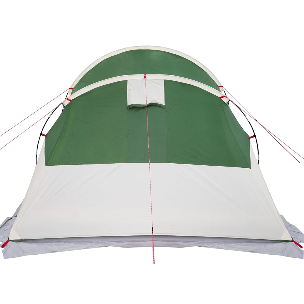 vidaXL Camping Tent Tunnel 4-Person Green Waterproof