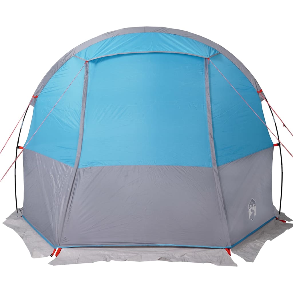 vidaXL Camping Tent Tunnel 4-Person Blue Waterproof