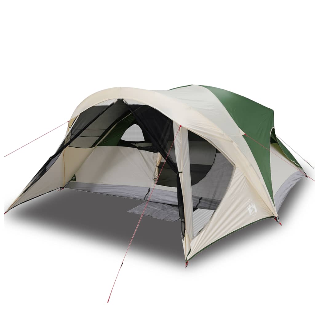 vidaXL Family Tent Cabin 6-Person Green Waterproof