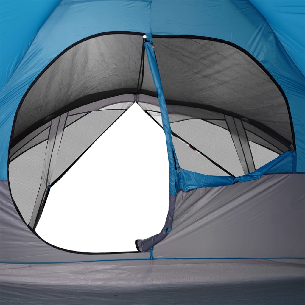 vidaXL Family Tent Cabin 6-Person Blue Waterproof