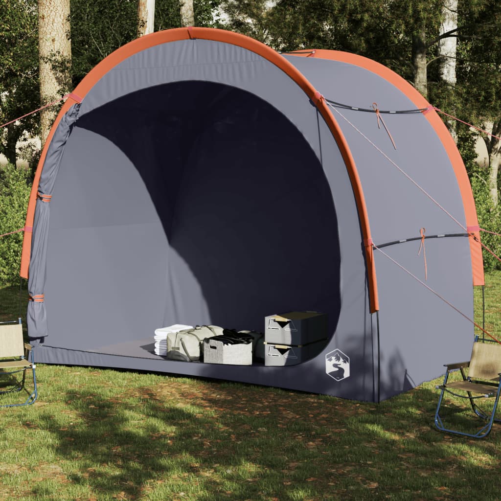 vidaXL Storage Tent Grey and Orange Waterproof