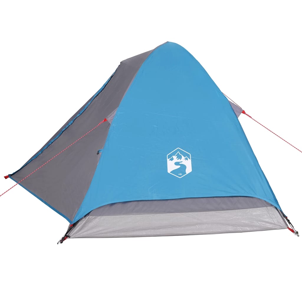 vidaXL Camping Tent Dome 2-Person Blue Waterproof