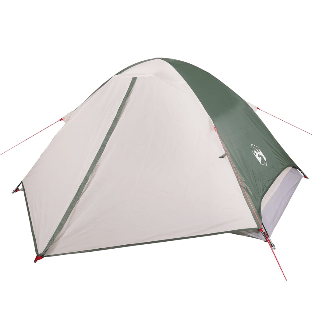 vidaXL Camping Tent Dome 4-Person Green Waterproof