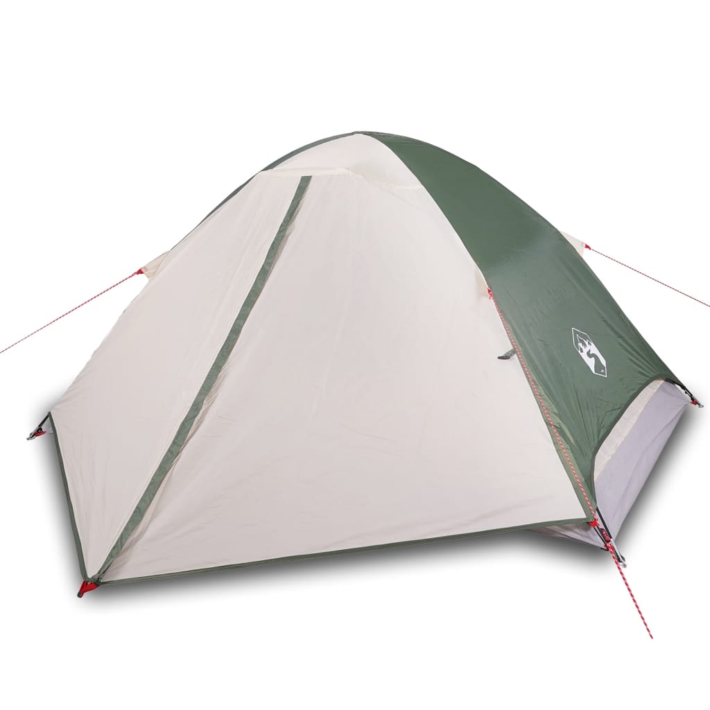 vidaXL Camping Tent Dome 4-Person Green Waterproof