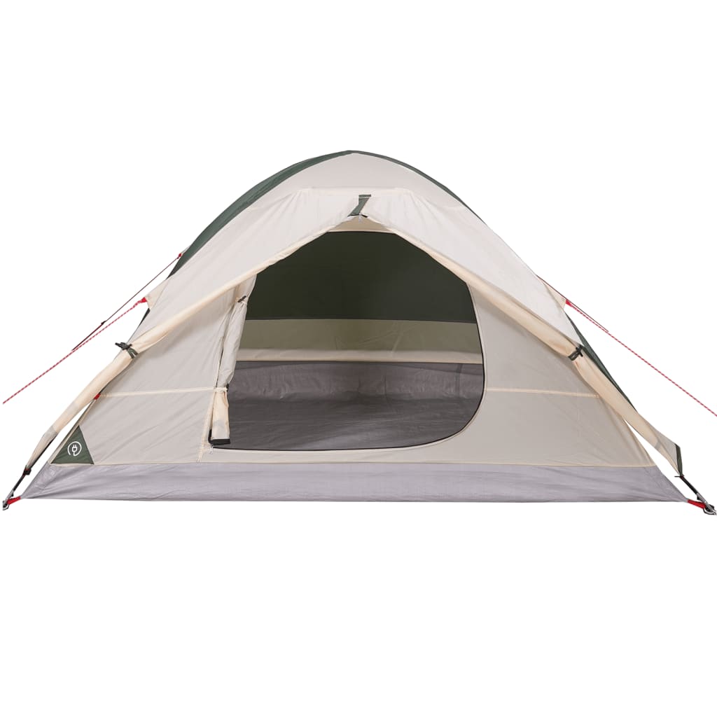 vidaXL Camping Tent Dome 4-Person Green Waterproof