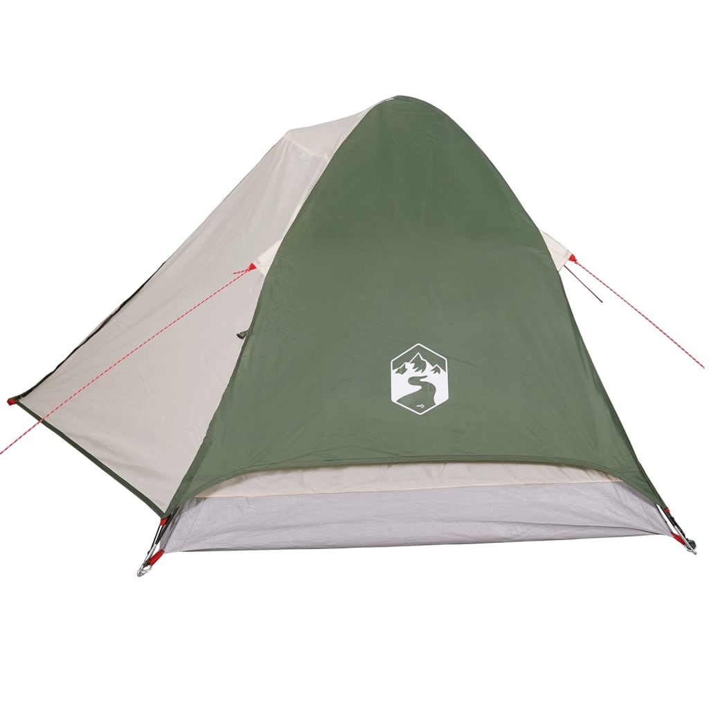 vidaXL Camping Tent Dome 4-Person Green Waterproof