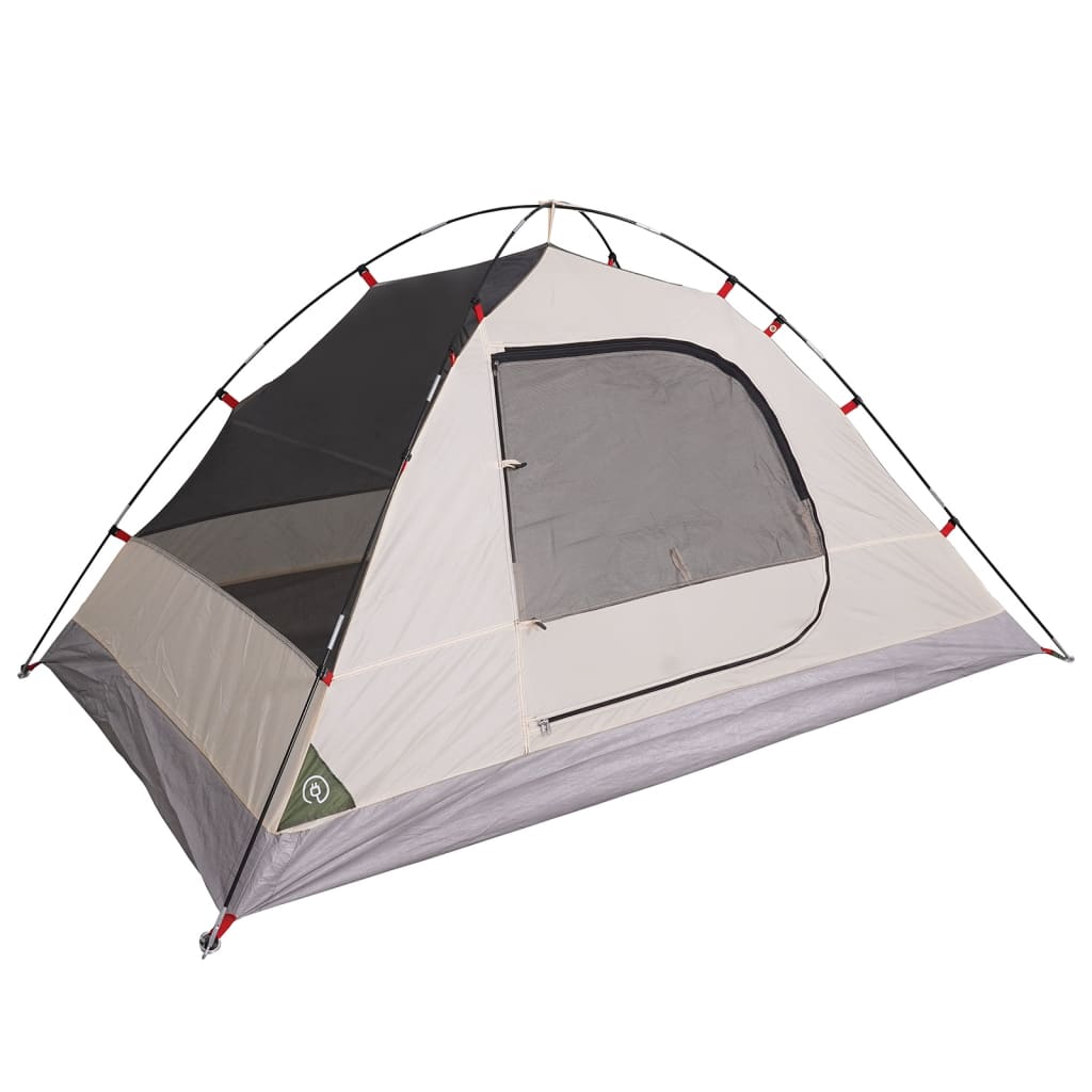 vidaXL Camping Tent Dome 4-Person Green Waterproof