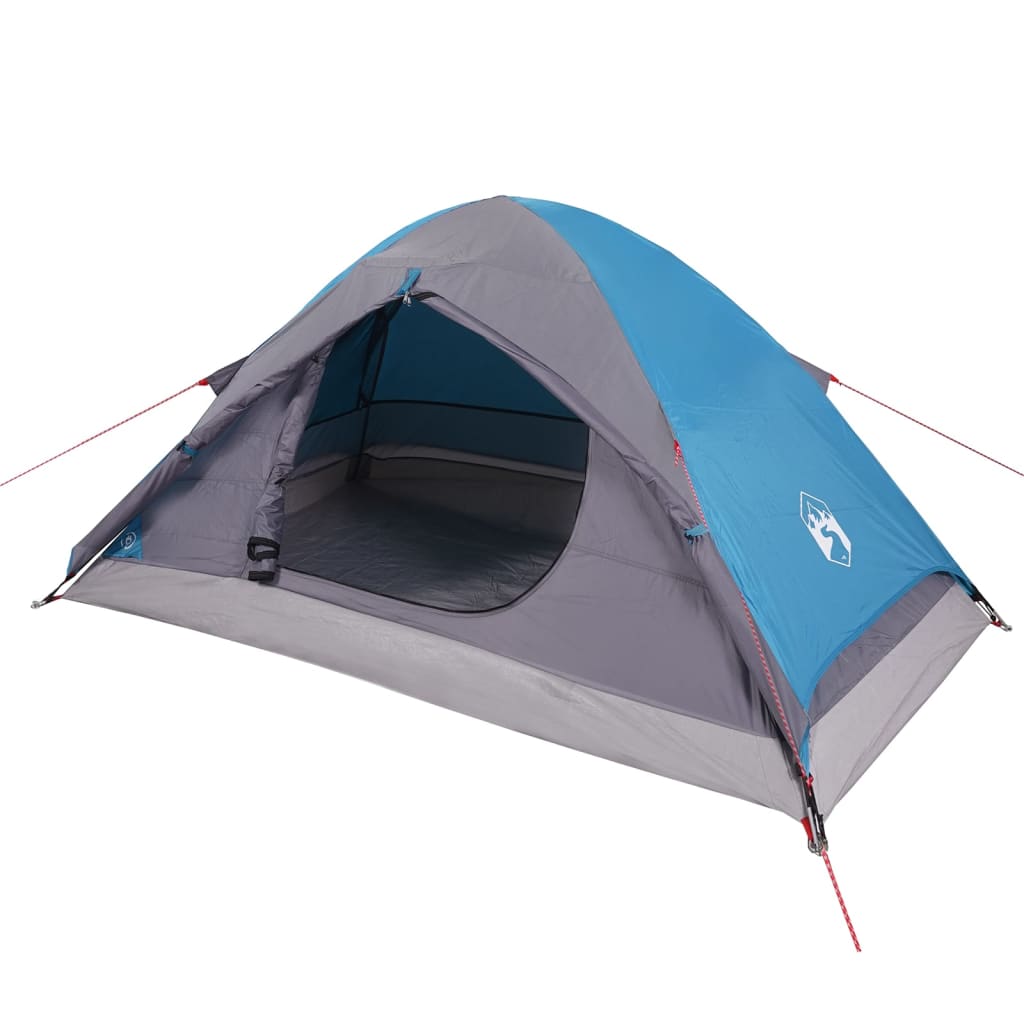 vidaXL Camping Tent Dome 4-Person Blue Waterproof