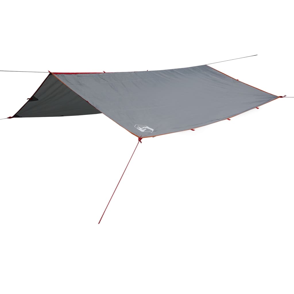 vidaXL Camping Tarp Grey and Orange 360x294 cm Waterproof