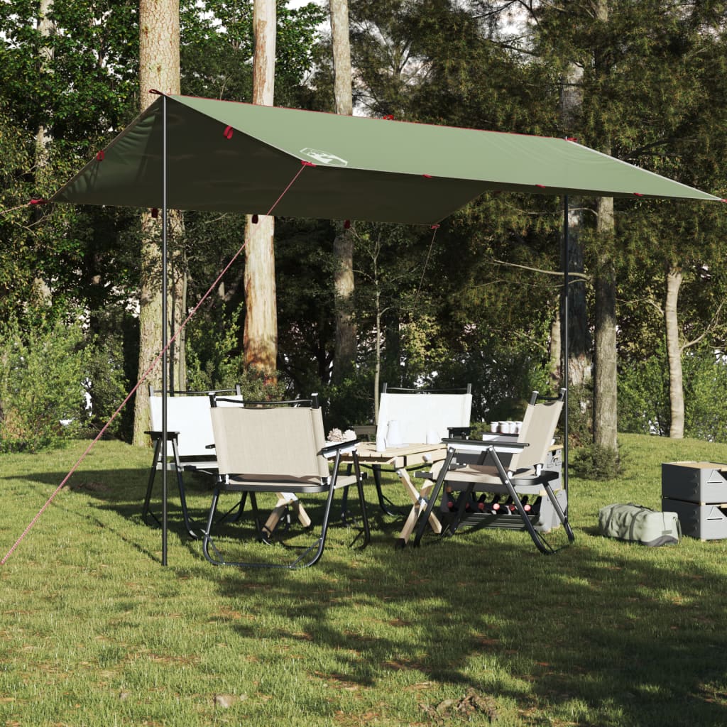 vidaXL Camping Tarp Green 360x294 cm Waterproof