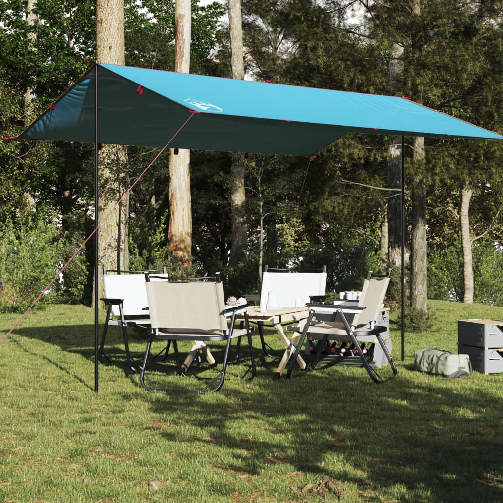 vidaXL Camping Tarp Blue 400x294 cm Waterproof