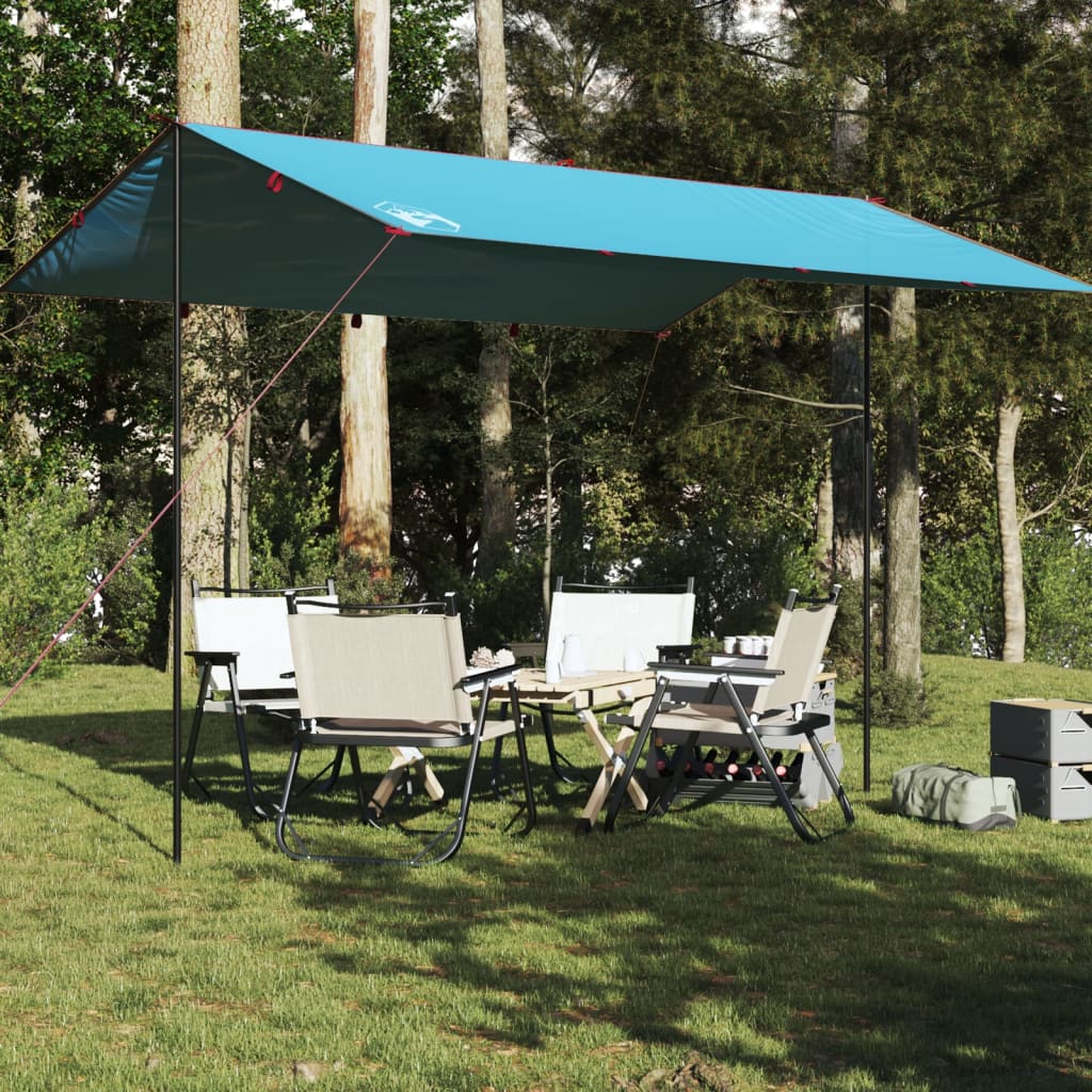 vidaXL Camping Tarp Blue 400x294 cm Waterproof