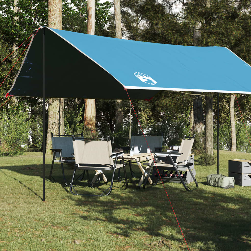 vidaXL Camping Tarp Blue 430x380x210 cm Waterproof