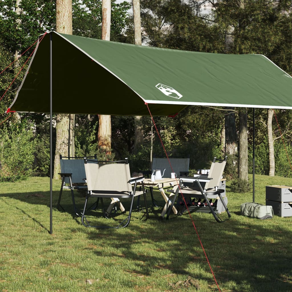 vidaXL Camping Tarp Green 430x380x210 cm Waterproof