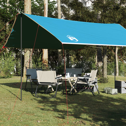 vidaXL Camping Tarp Blue 460x305x210 cm Waterproof