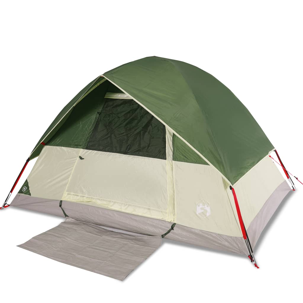 vidaXL Camping Tent Dome 2-Person Green Waterproof