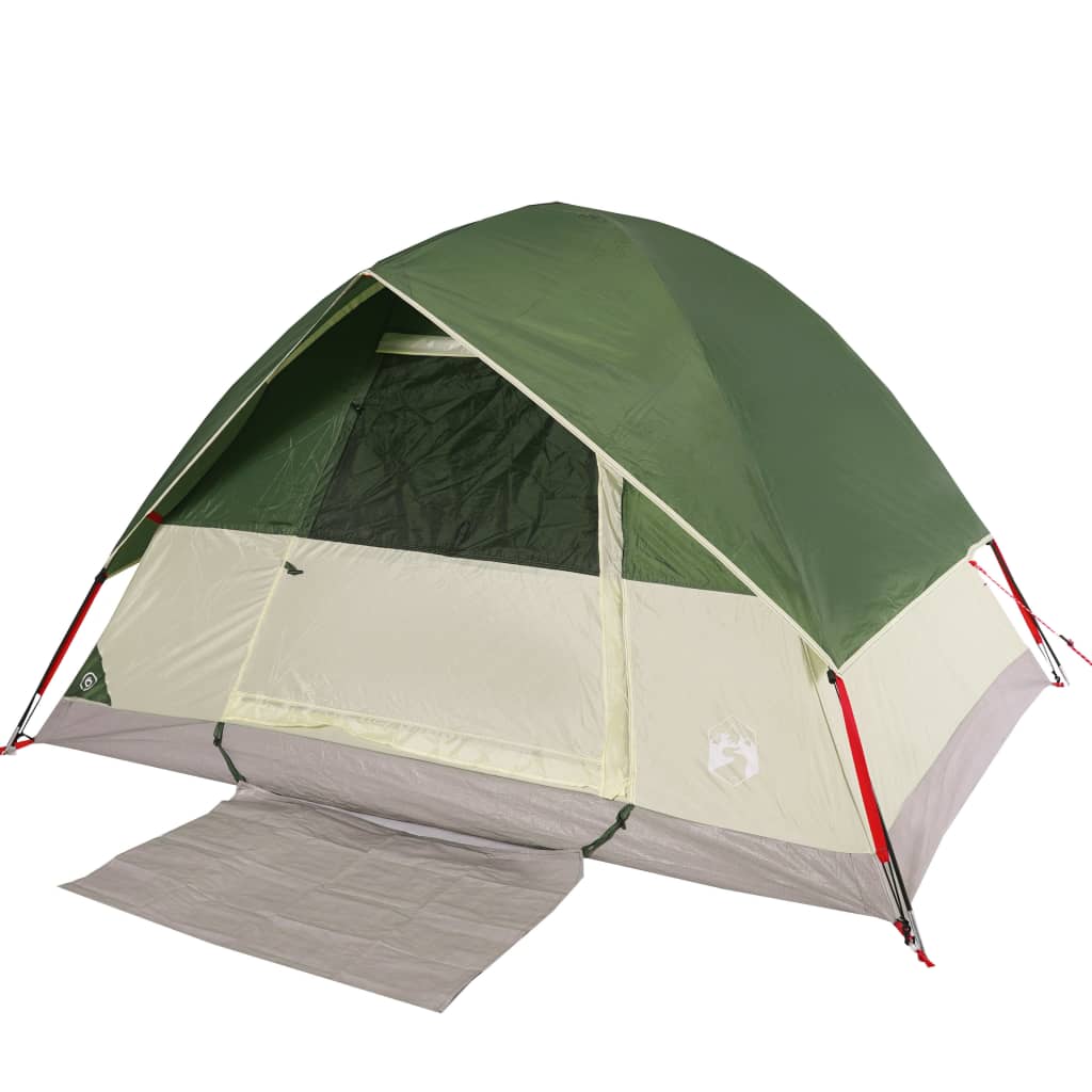 vidaXL Camping Tent Dome 2-Person Green Waterproof