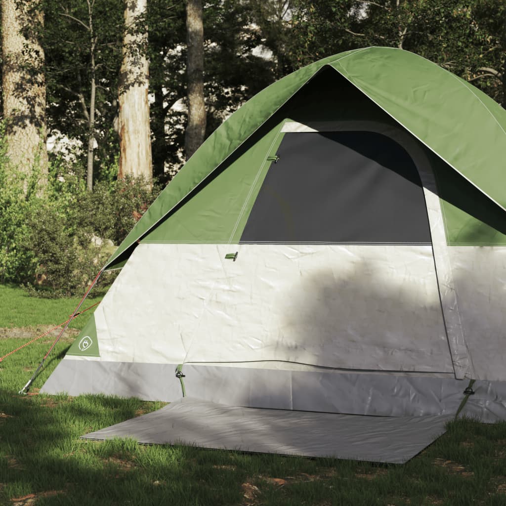 vidaXL Camping Tent Dome 2-Person Green Waterproof