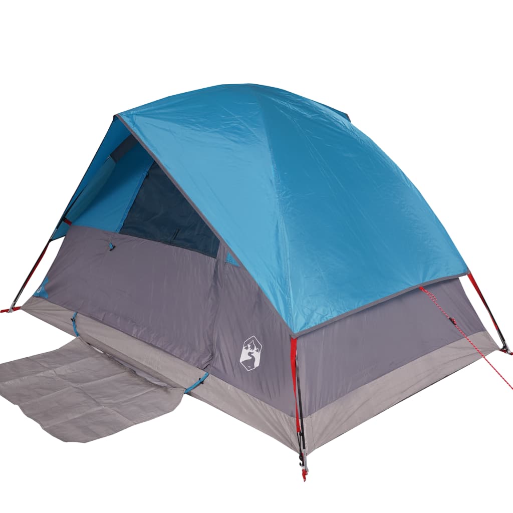 vidaXL Camping Tent Dome 2-Person Blue Waterproof