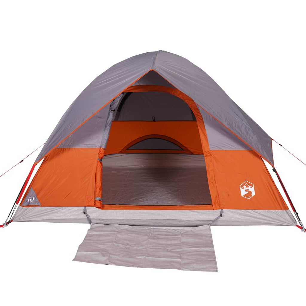 vidaXL Camping Tent Dome 2-Person Orange Waterproof