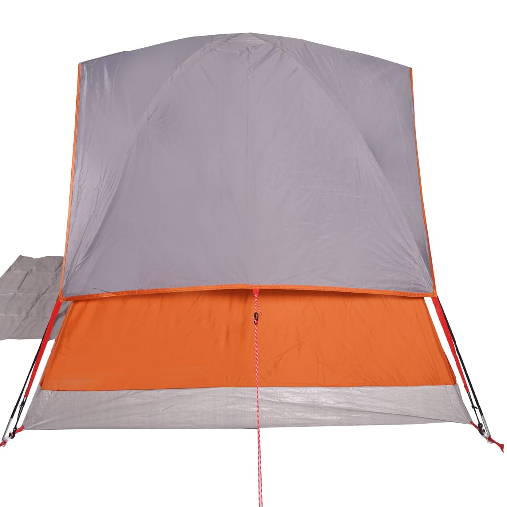 vidaXL Camping Tent Dome 2-Person Orange Waterproof