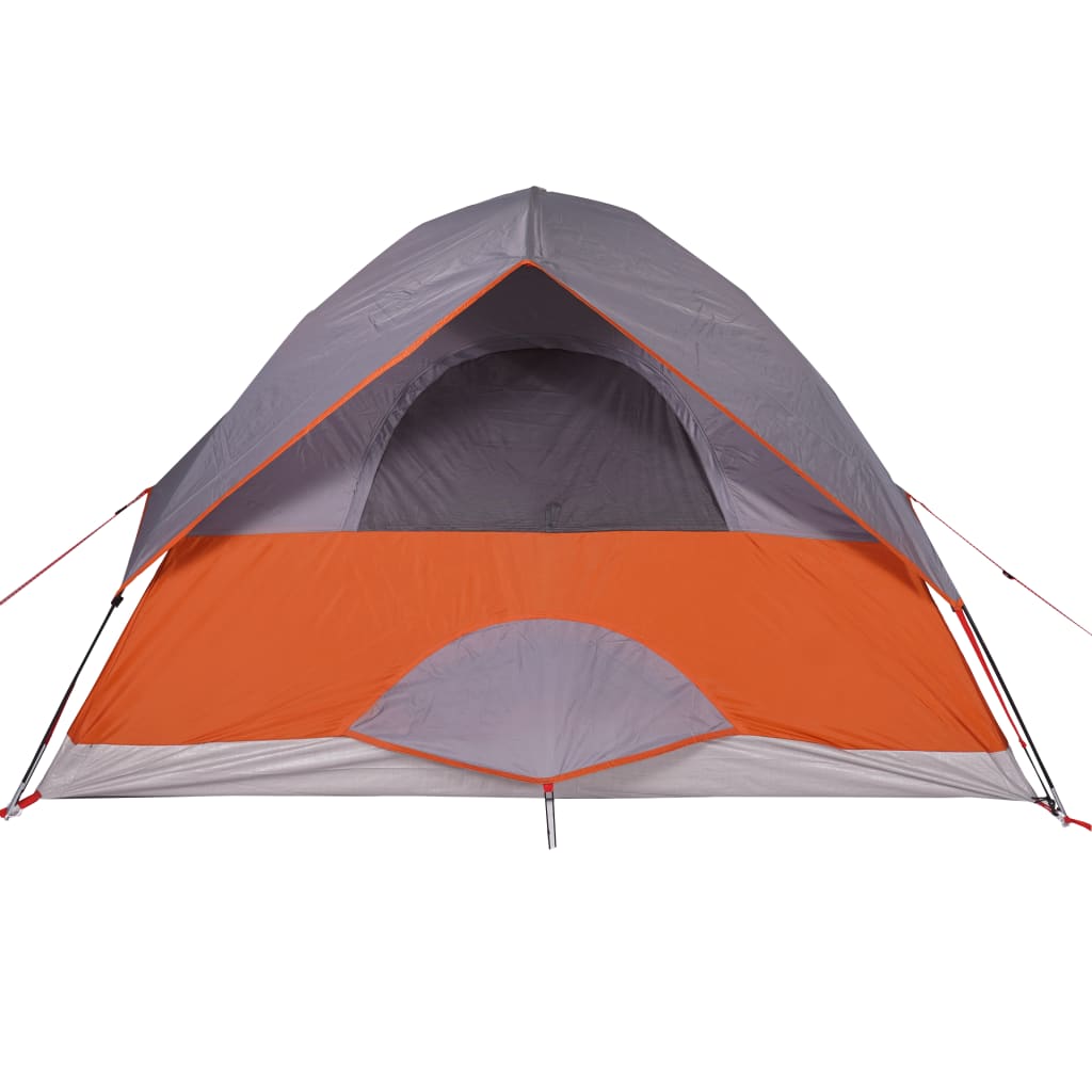 vidaXL Camping Tent Dome 2-Person Orange Waterproof