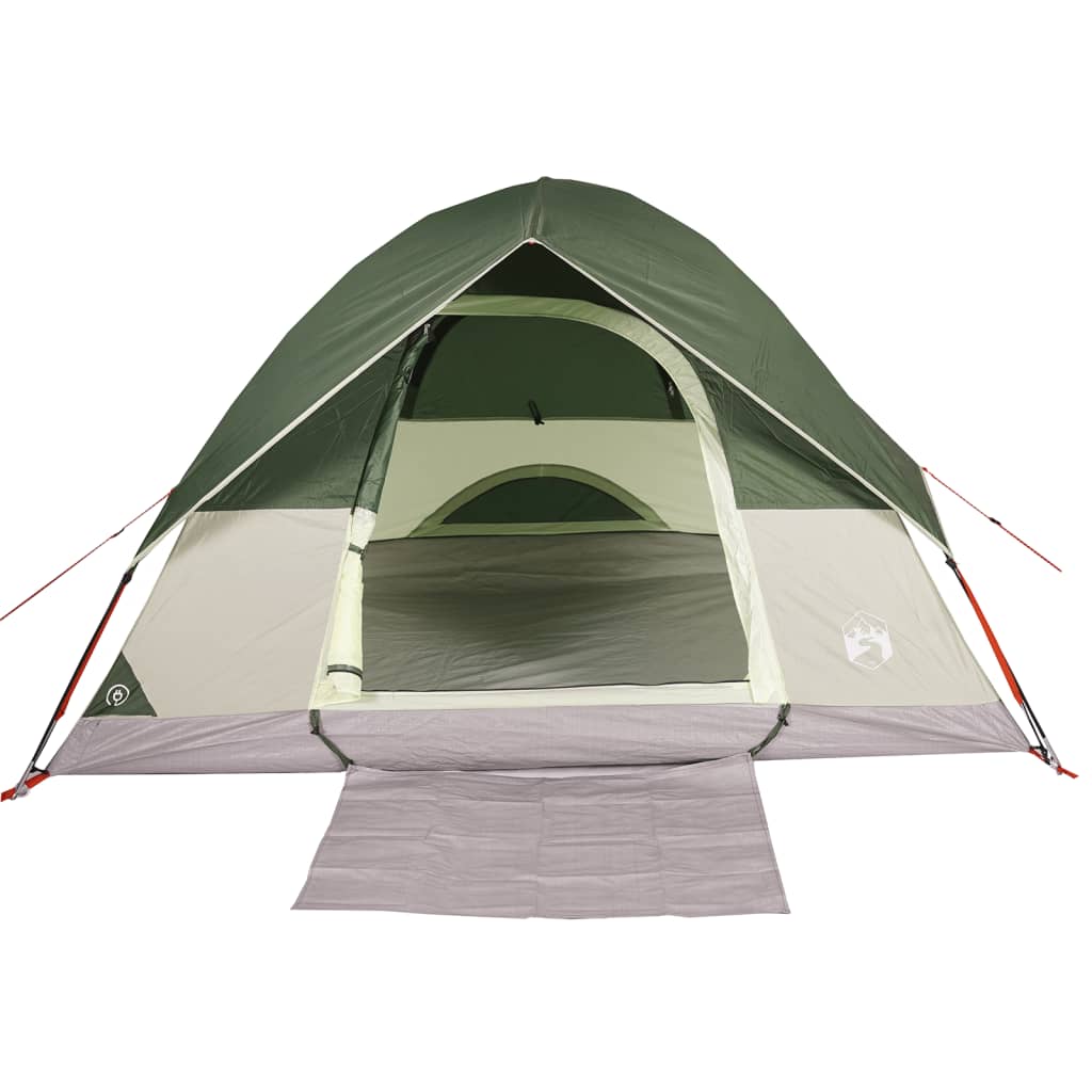 vidaXL Camping Tent Dome 3-Person Green Waterproof