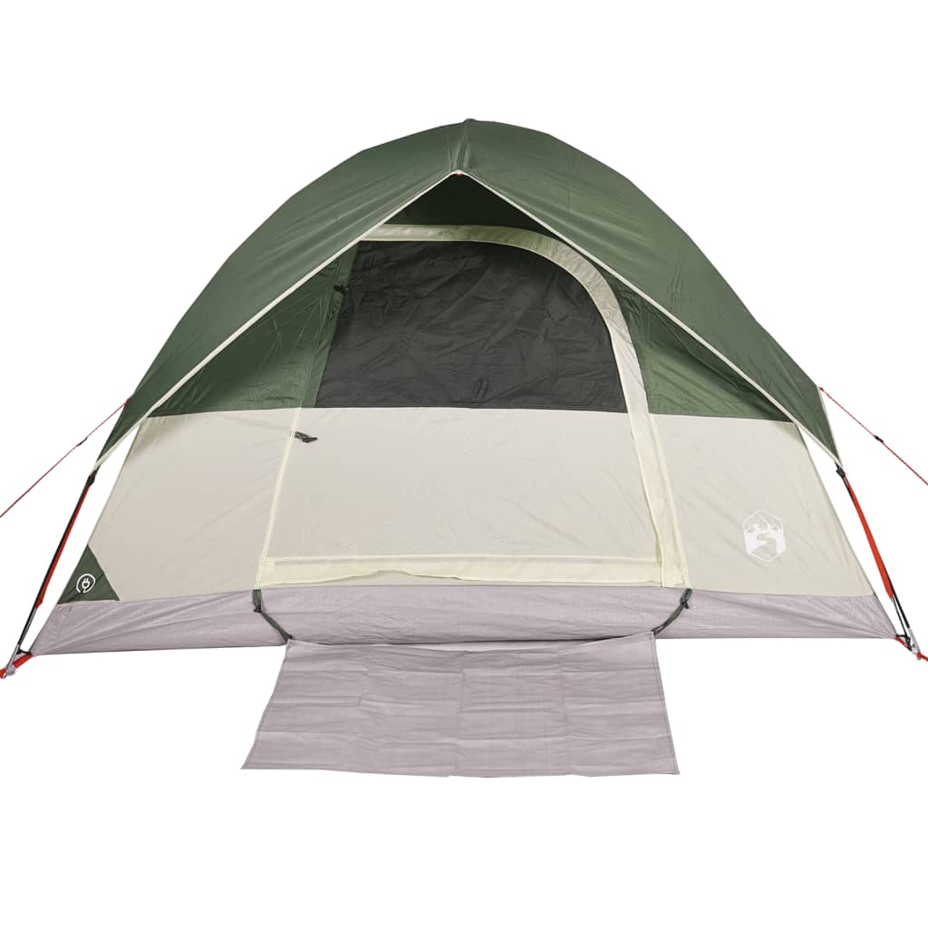 vidaXL Camping Tent Dome 3-Person Green Waterproof