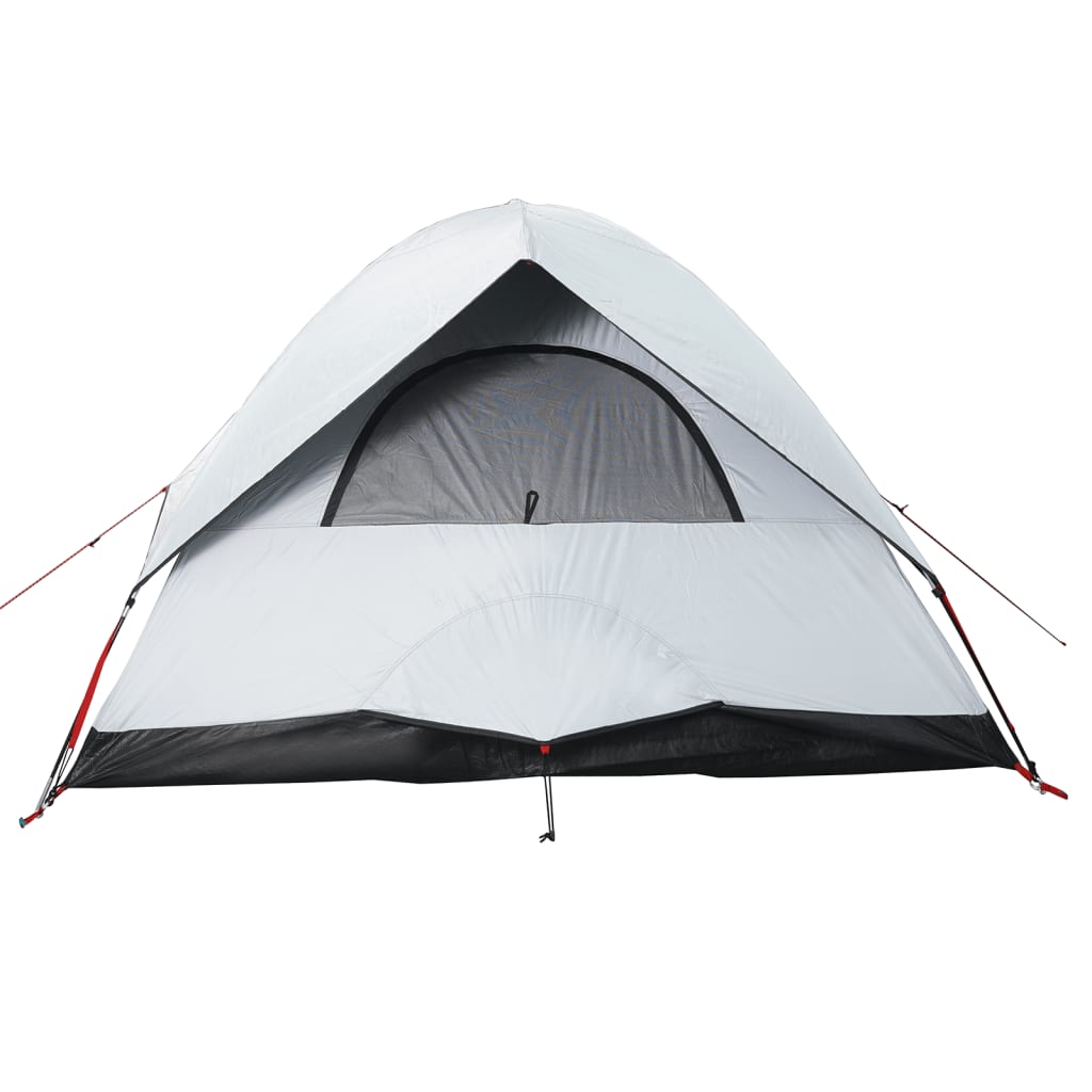 vidaXL Camping Tent Dome 3-Person White Blackout Fabric Waterproof