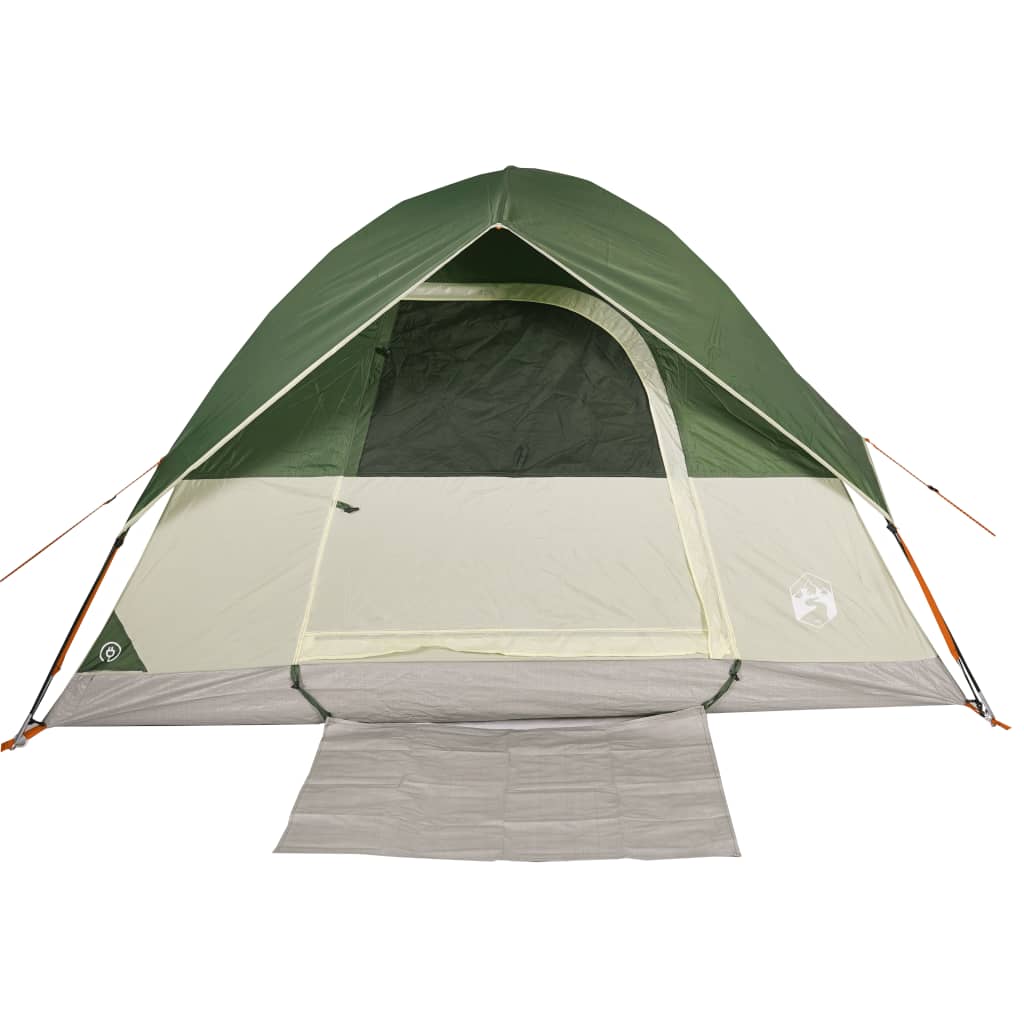 vidaXL Camping Tent Dome 4-Person Green Waterproof