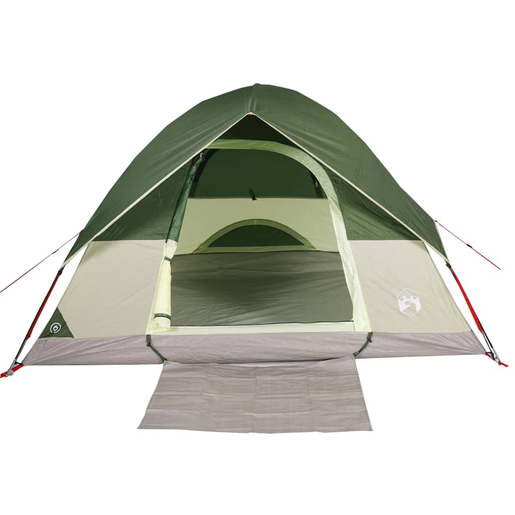 vidaXL Camping Tent Dome 4-Person Green Waterproof