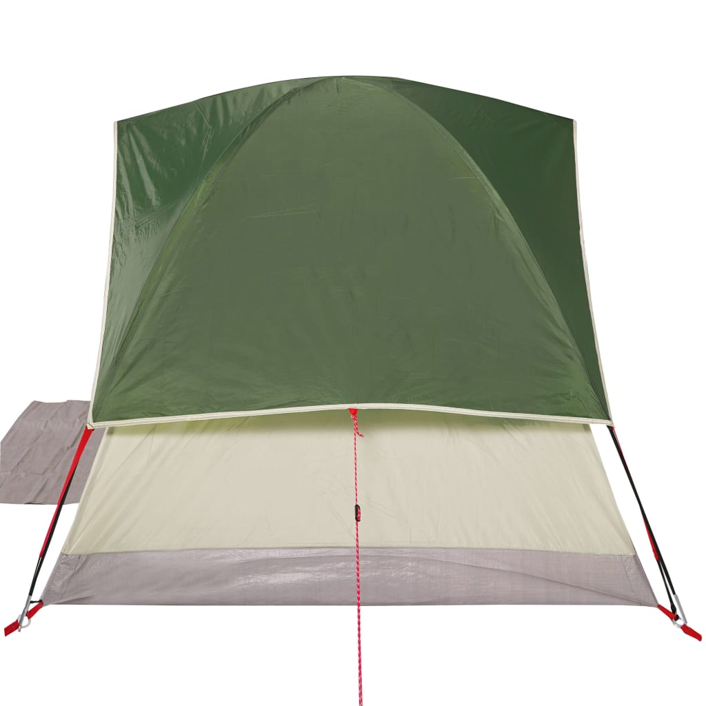 vidaXL Camping Tent Dome 4-Person Green Waterproof