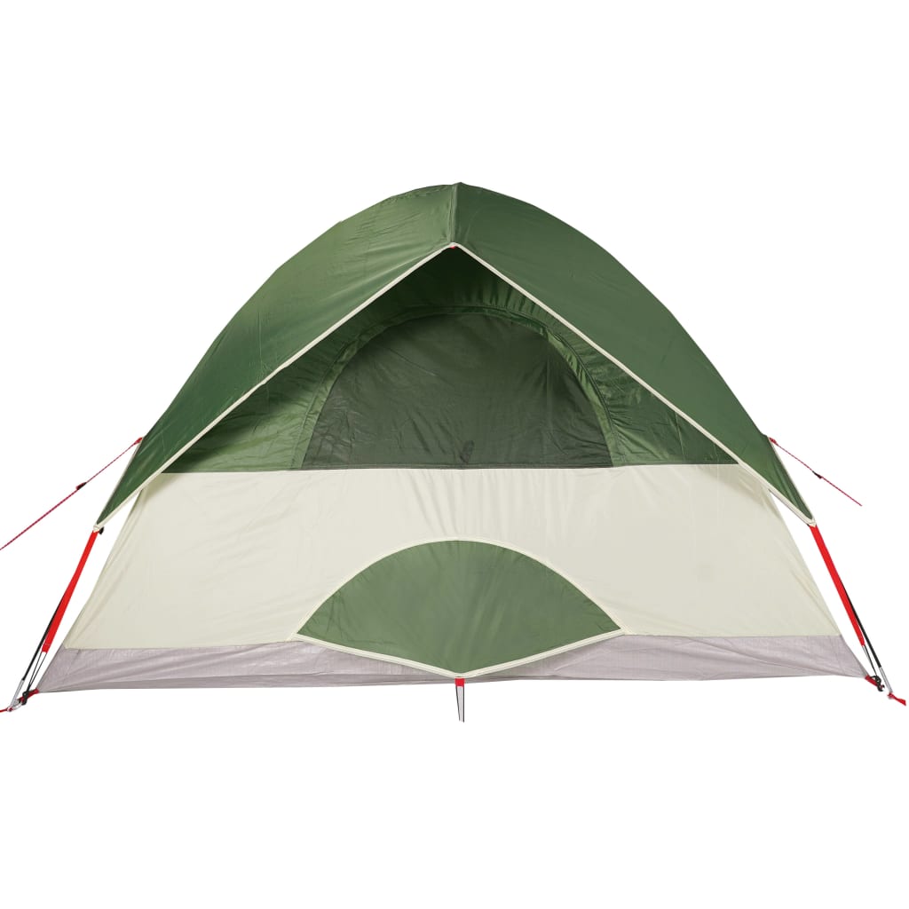 vidaXL Camping Tent Dome 4-Person Green Waterproof