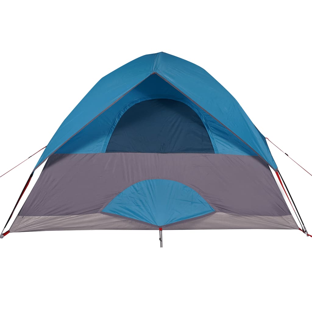 vidaXL Camping Tent Dome 4-Person Blue Waterproof