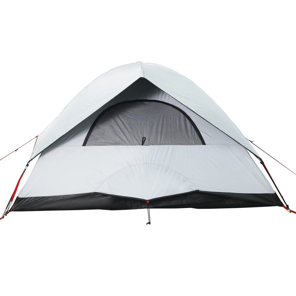 vidaXL Camping Tent Dome 4-Person White Blackout Fabric Waterproof