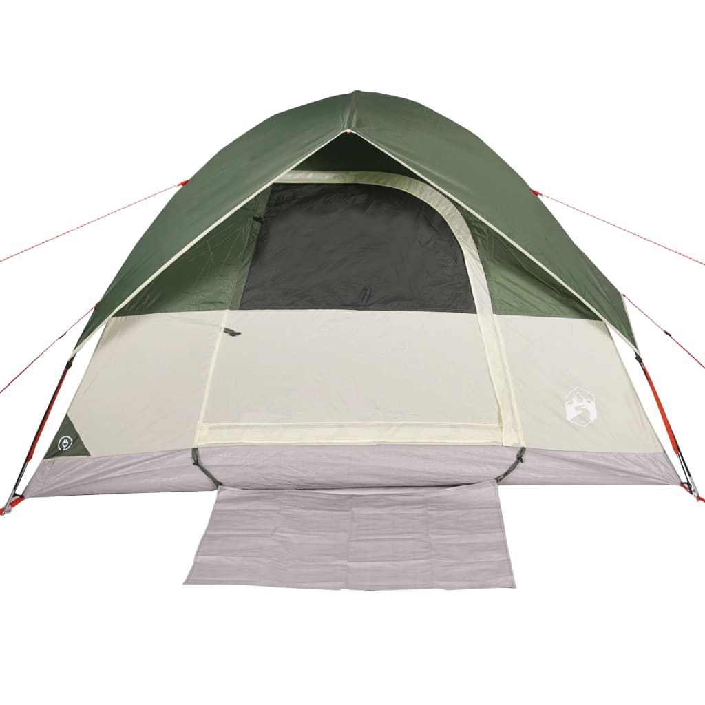 vidaXL Family Tent Dome 6-Person Green Waterproof