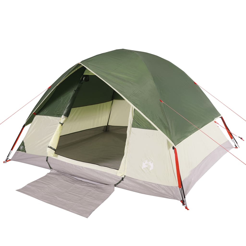 vidaXL Family Tent Dome 6-Person Green Waterproof