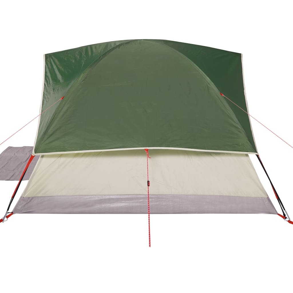 vidaXL Family Tent Dome 6-Person Green Waterproof