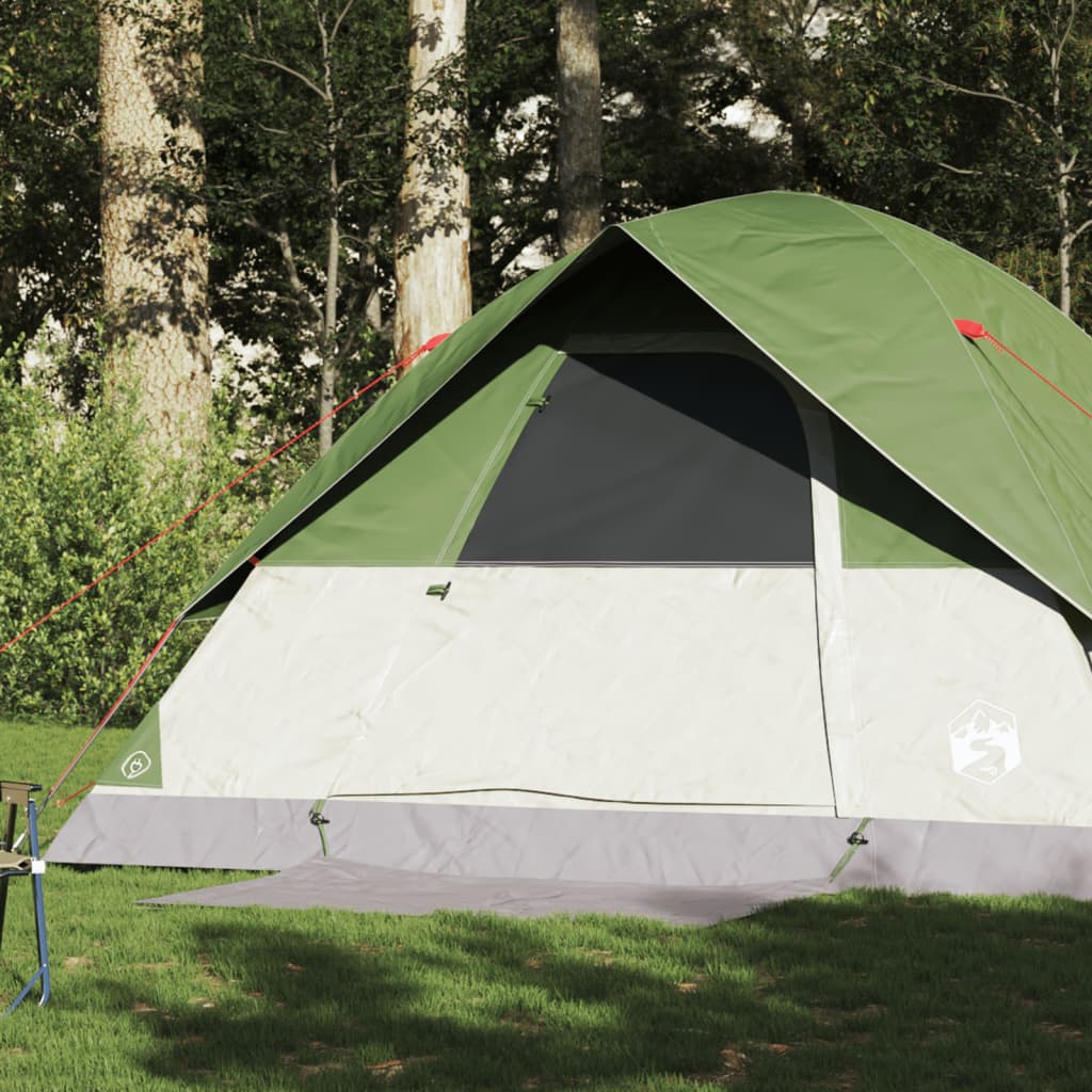 vidaXL Family Tent Dome 6-Person Green Waterproof